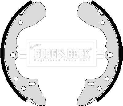 BORG & BECK stabdžių trinkelių komplektas BBS6120